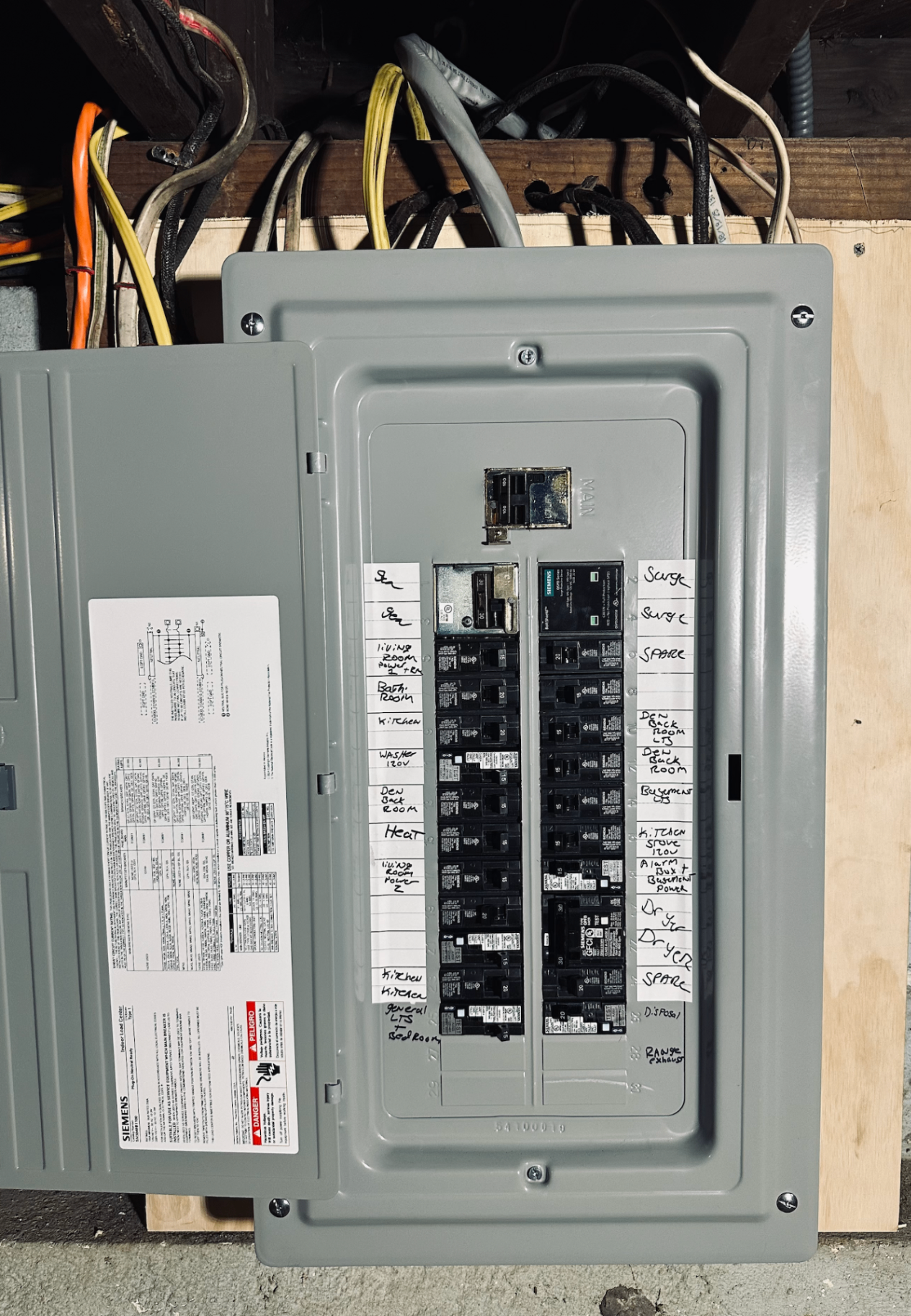 Panel Dp Labeled Our Projects | M Electric Co | Electrical Work
